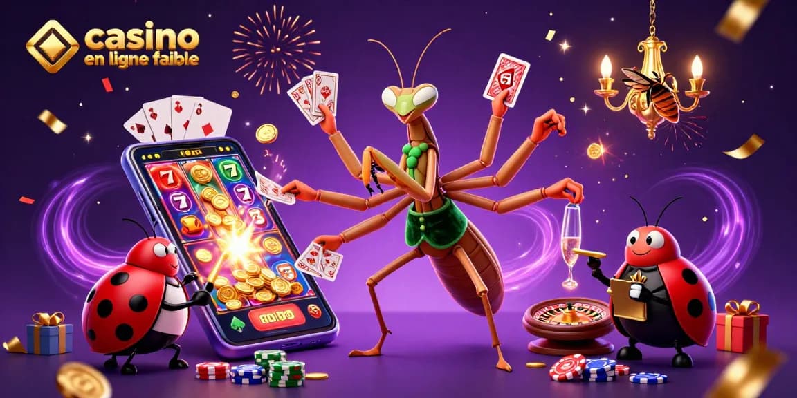 Jouer sur un casino en ligne fiable avec des croupiers animés et des machines à sous colorées dans un environnement festif