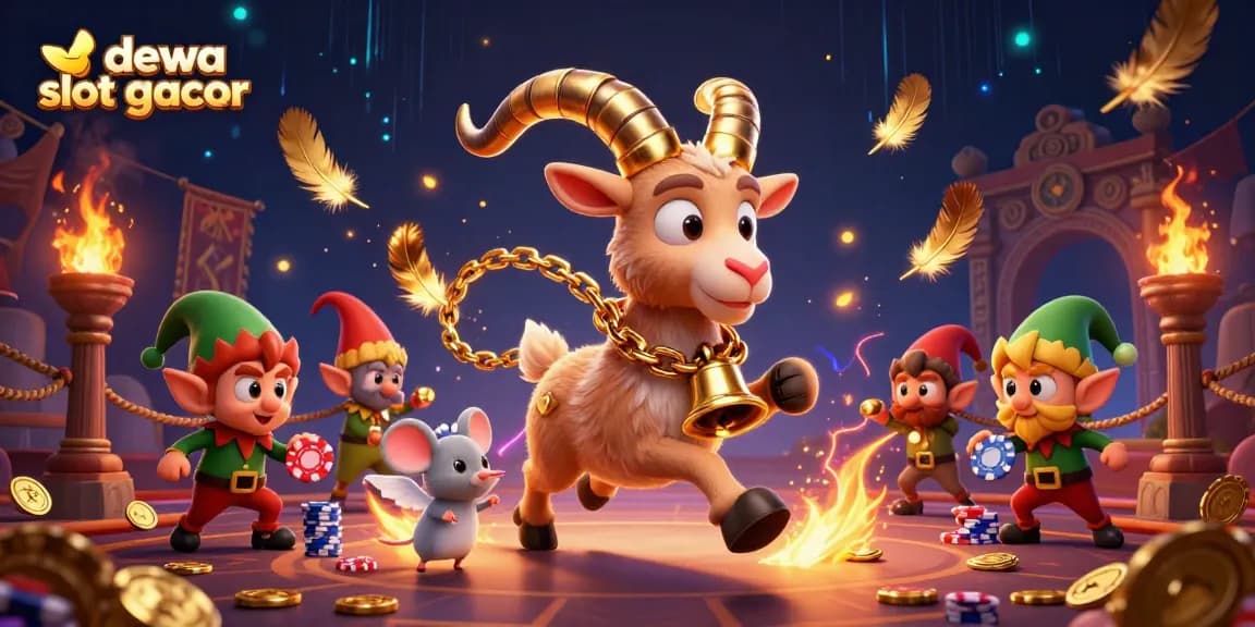 Permainan dewa slot gacor dengan karakter kartun 3D yang menarik di suasana kasino