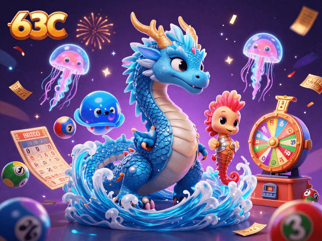 Jogue na 63C e ganhe com a sorte, um dragão e um cavaleiro se destacando em um mundo de prêmios
