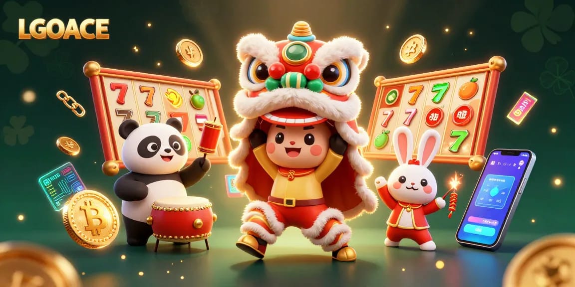 LGOACE engages players with exciting slot adventures featuring vibrant characters and casino symbols