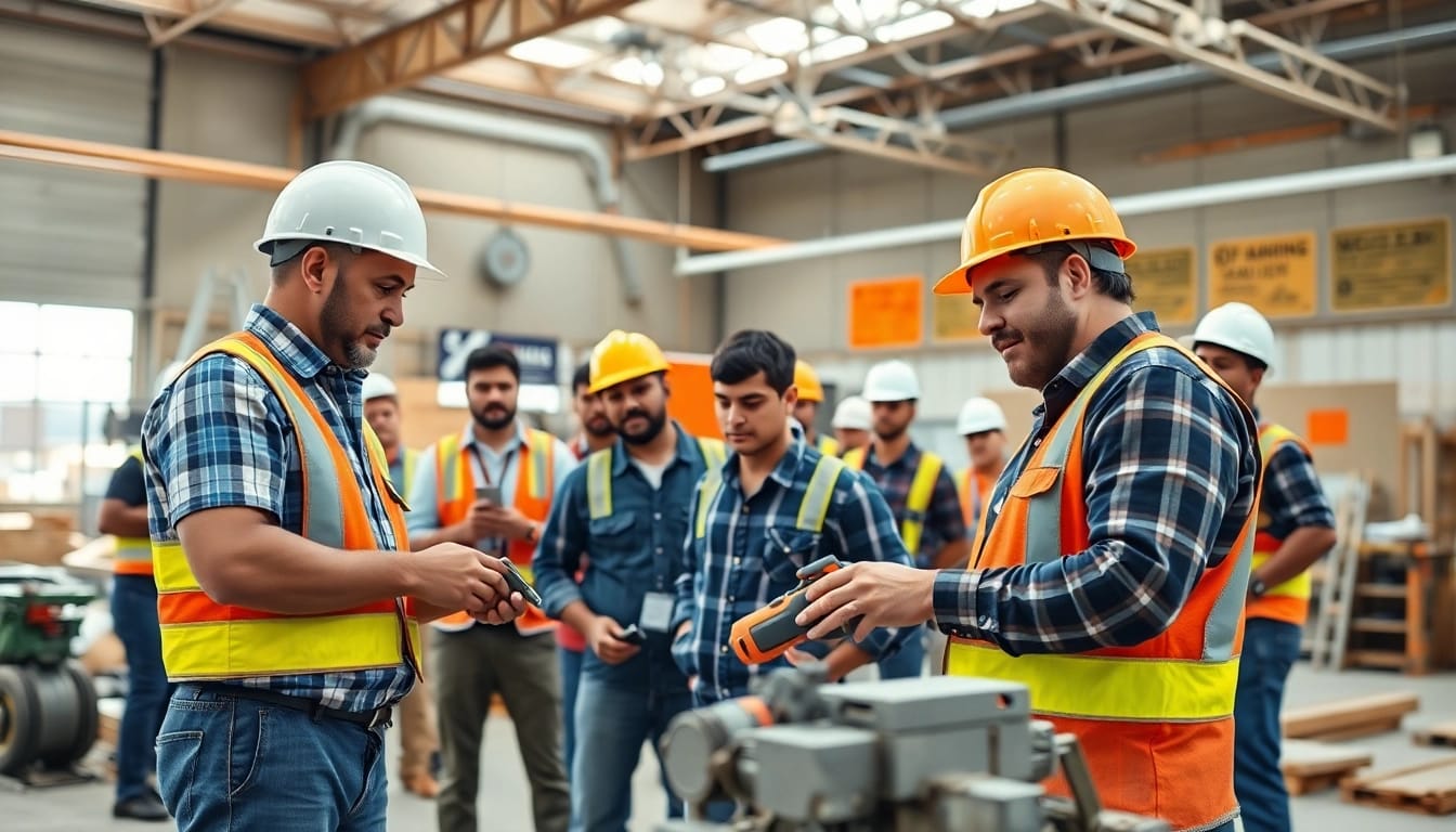 Engage in construction training programs with hands-on techniques in a vibrant learning environment.