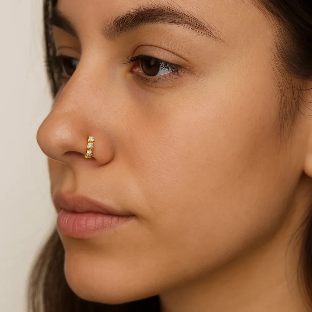 Real Diamond Nose Stud | Certified Diamonds | London Diamond Online
