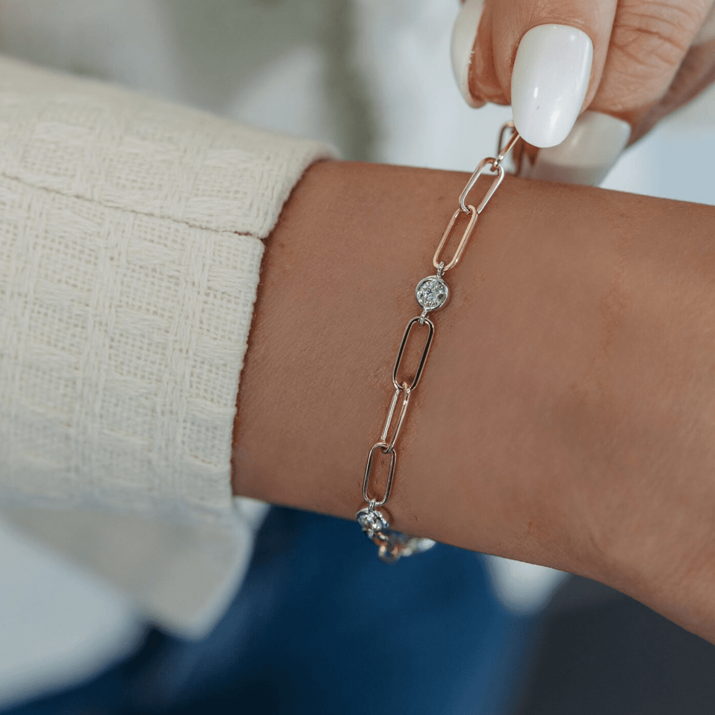Layer Your Look with a Diamond by the Yard Bracelet