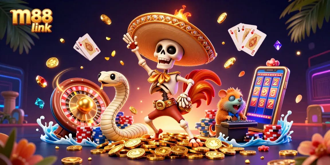 Experience thrilling m88 link action as you win big with games and giveaways at the online casino!