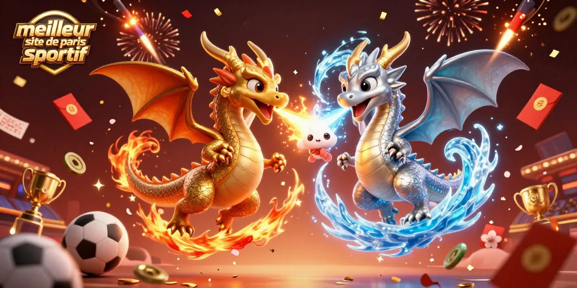 Plongez dans le meilleur site de paris sportif avec des dragons en vol et des éléments de pari passionnants.