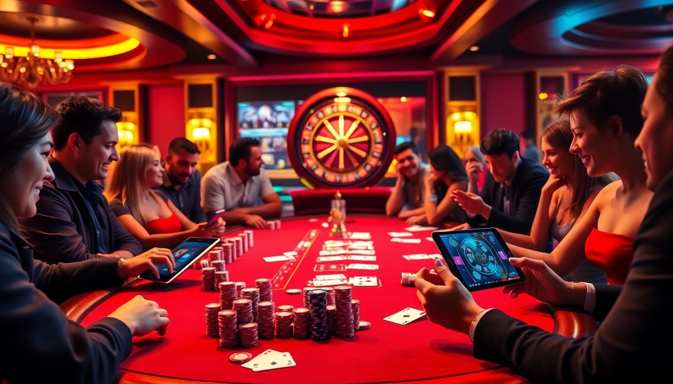 Players at the new 66 poker table celebrate exciting wins with vibrant chips and cards.