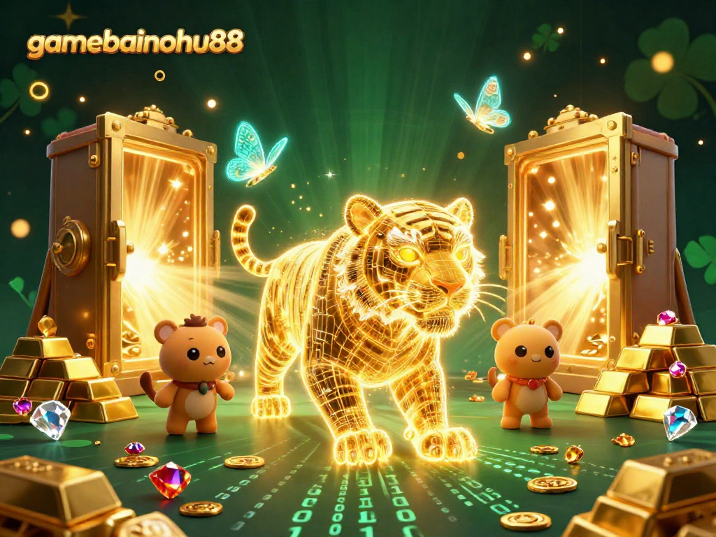 Experience the thrilling adventure of gamebainohu88 with vibrant characters in a dynamic casino landscape.