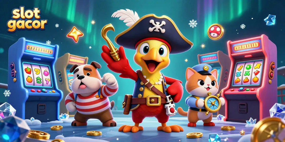 Play exciting slot gacor games with colorful characters and vibrant casino elements