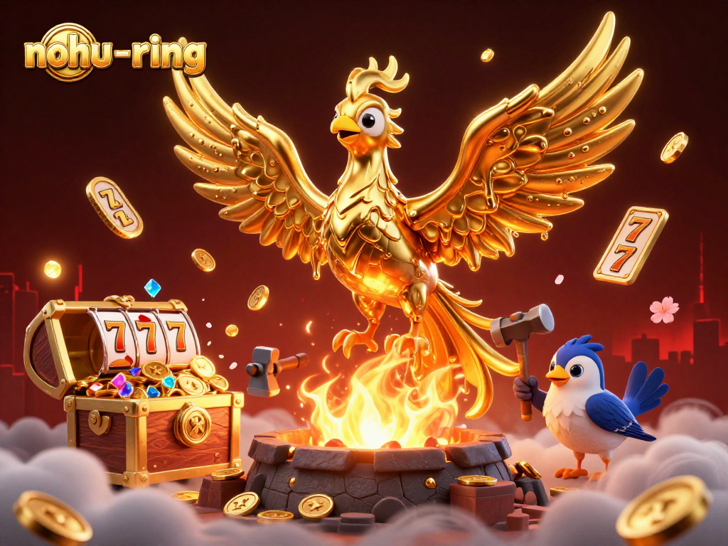 Engage with nohu-ring excitement through an epic scene of gold coins and mythical elements!