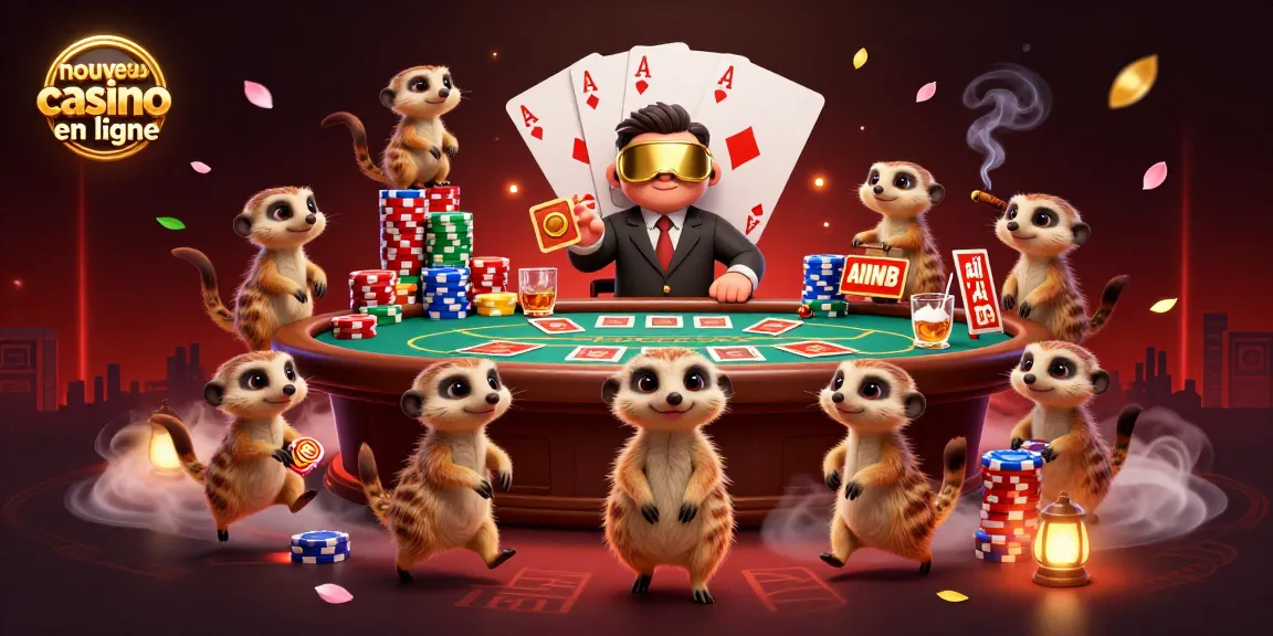 Visitez le nouveau casino en ligne avec des suricates animés gérant des jeux de cartes