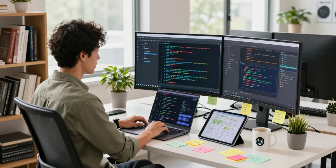AI workspace with crushon ai developer focused on algorithm designs and training models.