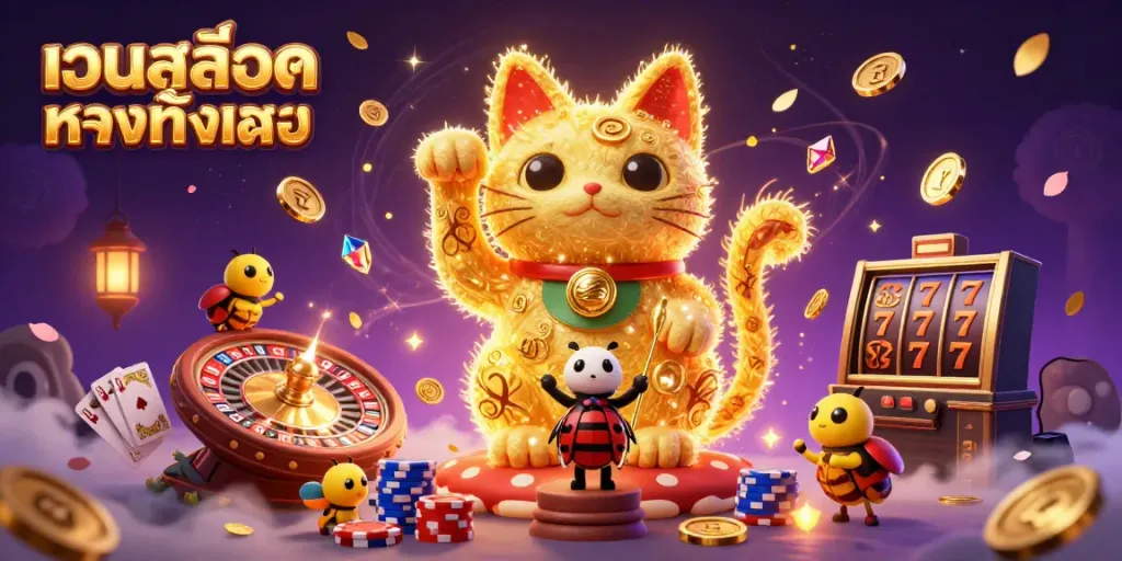 ชุดเกมสล็อตและสัญลักษณ์คาสิโนฟอร์มเป็น "เว็บสล็อตตรงทั้งหมด" เพื่อโชว์โอกาสชนะเงินรางวัล