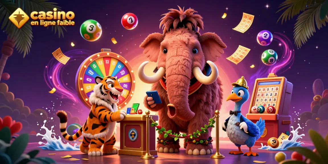 Vivez l'adrénaline des jeux avec un casino en ligne fiable réunissant un mammouth, un tigre et un dodo.