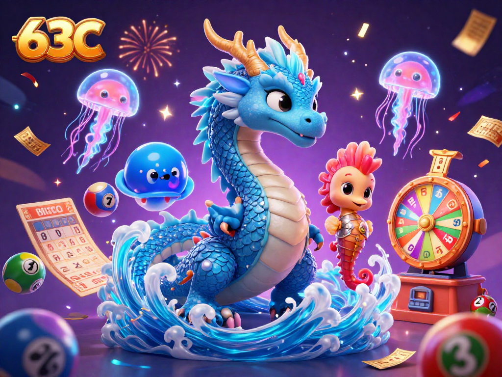 Jogue na 63C e ganhe com a sorte, um dragão e um cavaleiro se destacando em um mundo de prêmios
