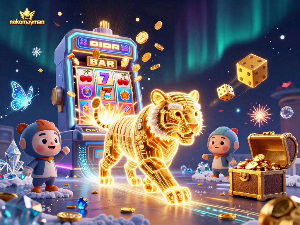 Neko May Man showcases thrilling casino excitement with jackpot slots and vibrant visuals.