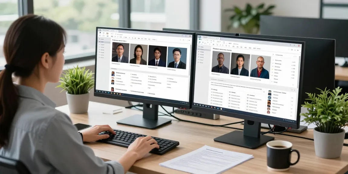 Detect AI image findings on monitors in a professional content moderation workspace.