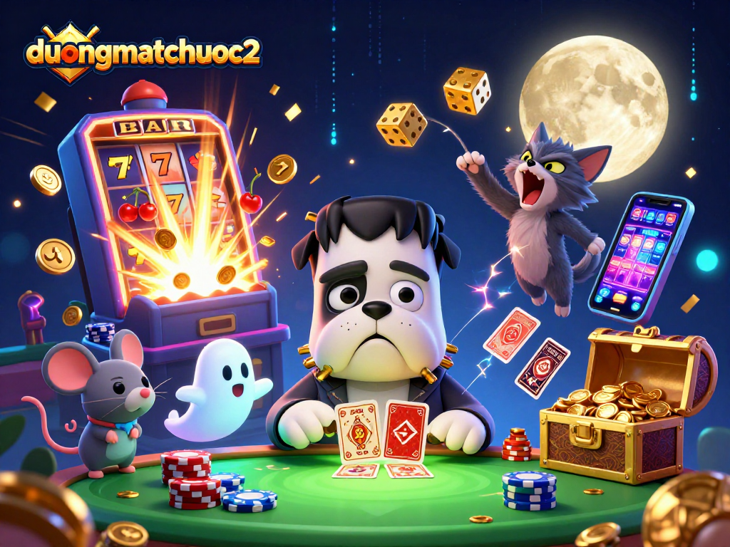 Win exciting rewards in duongmatchuoc2 while strategizing at a thrilling spooky casino table.