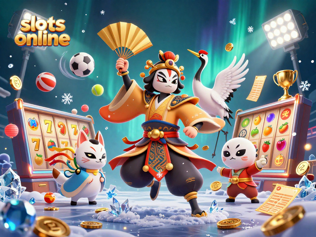 Engage with thrilling slots online featuring dynamic 3D characters and vibrant casino elements.