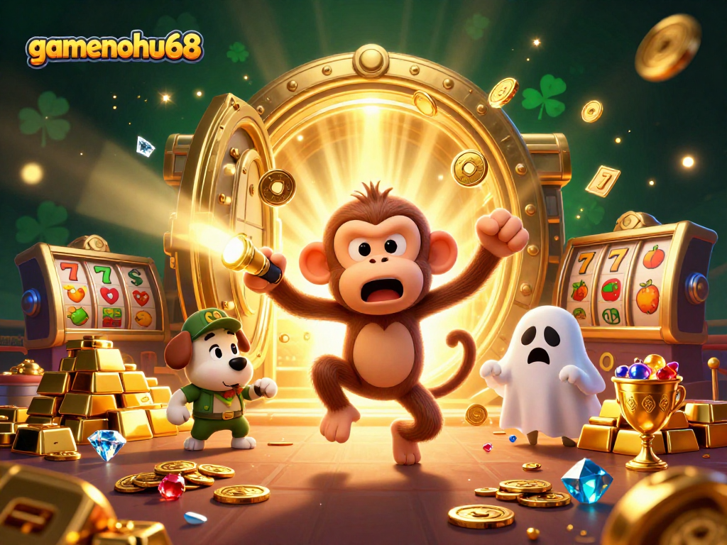 Experience the enchanting allure of gamenohu68's unmatched casino excitement through this dazzling 3D illustration.