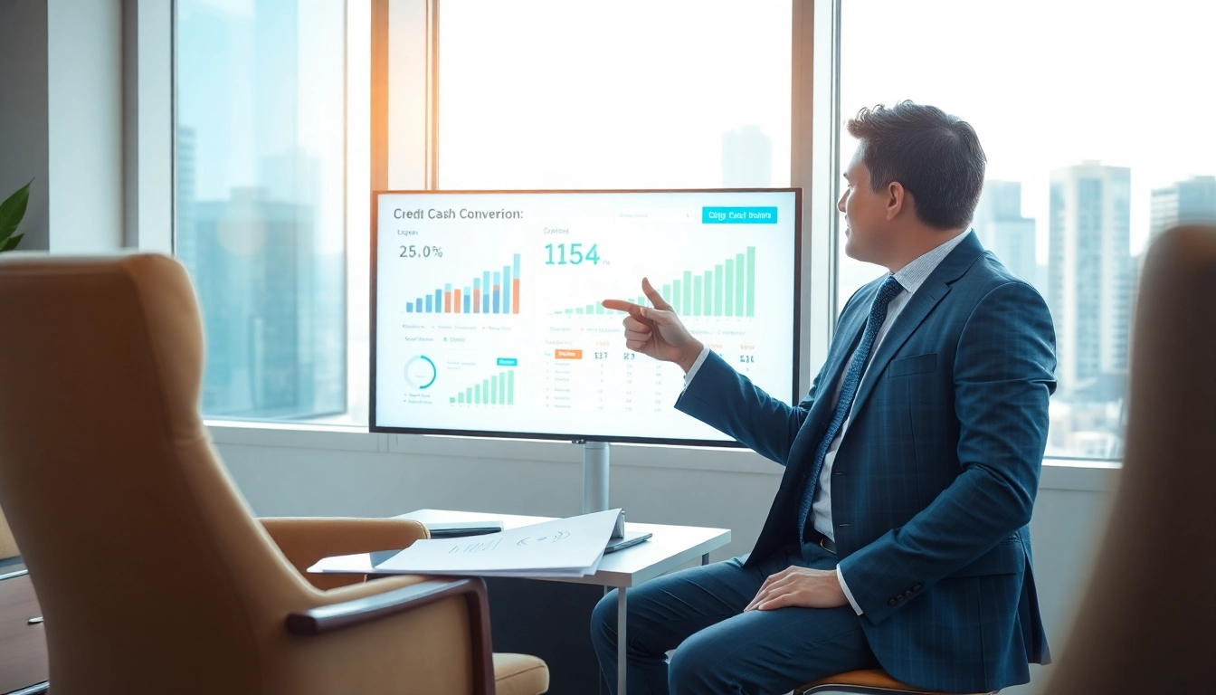 신용카드 현금화 방법을 설명하는 재정 전문가의 모습