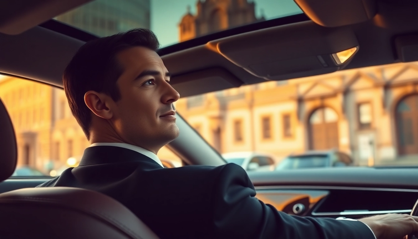 Chauffeur Nottingham offering luxury travel in a stylish car amidst Nottingham's historic charm.