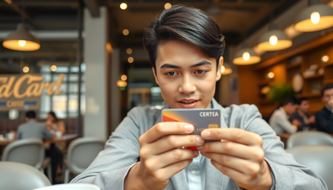 신용카드 현금화 방법을 활용하는 사람의 모습입니다.