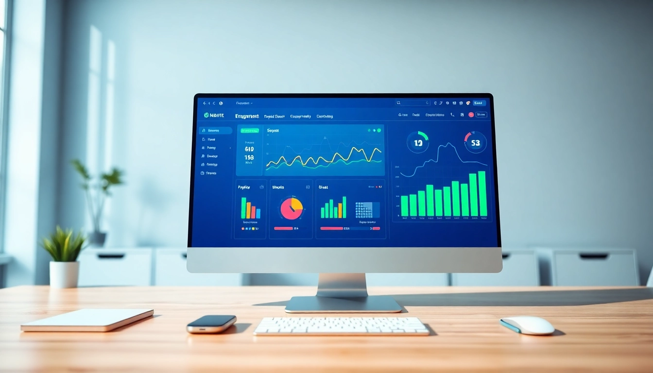 Check out the sleek digital dashboard of a cheap smm panel showcasing vibrant metrics and engagement.