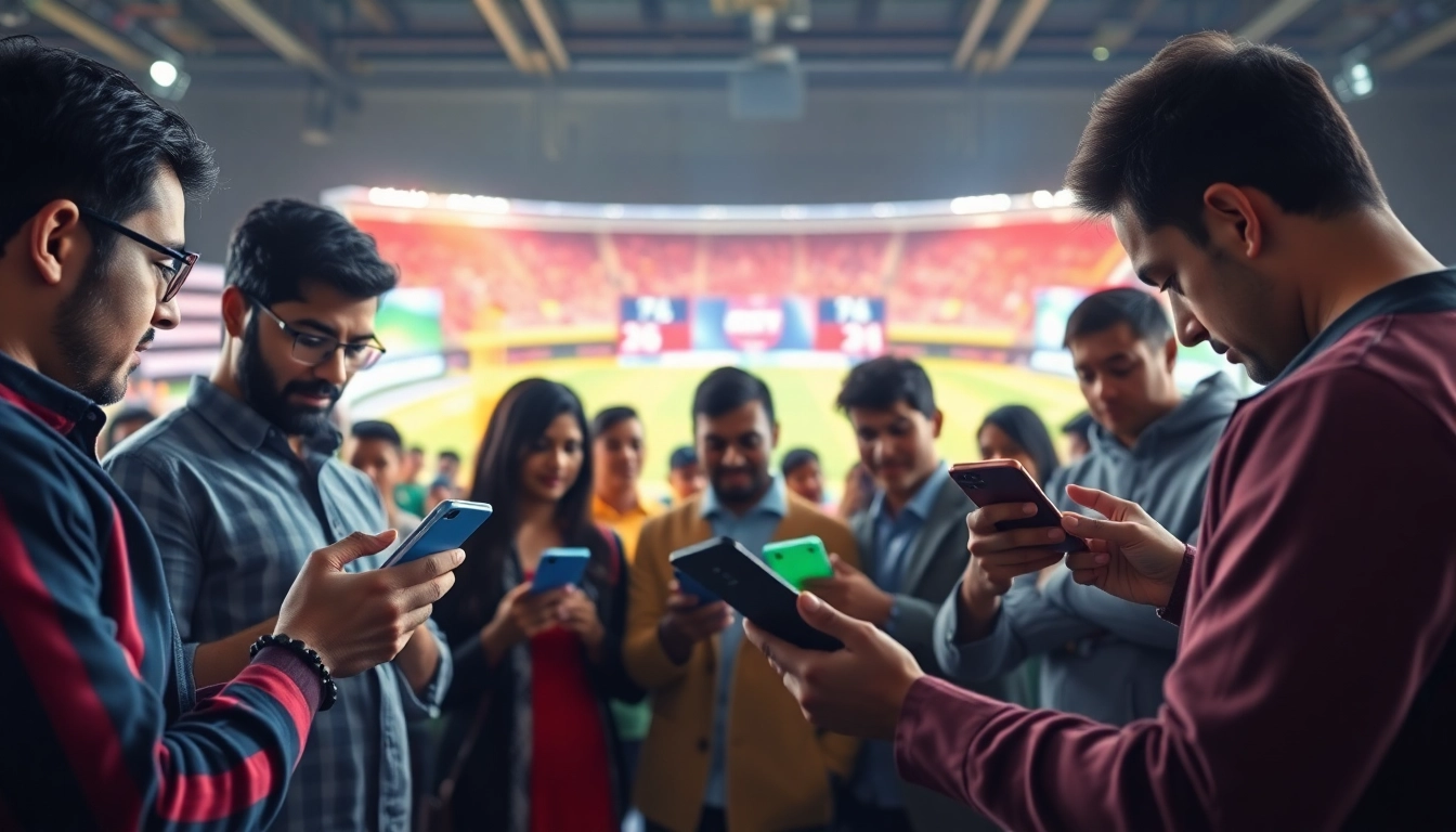 Engaging action of users exploring the best sports betting apps India on mobile devices.