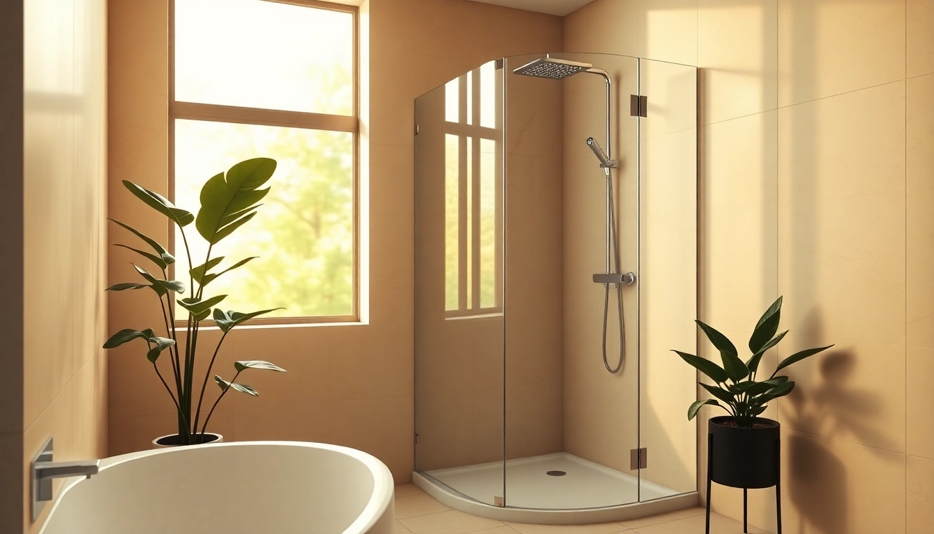 Profiter d'une ambiance relaxante et stylée avec sunny showers france dans une salle de bains moderne.