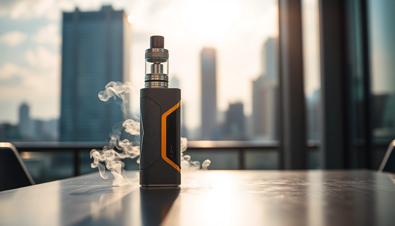 Oxva Vape-Gerät in modernem Ambiente, betont die Qualität und das Design.