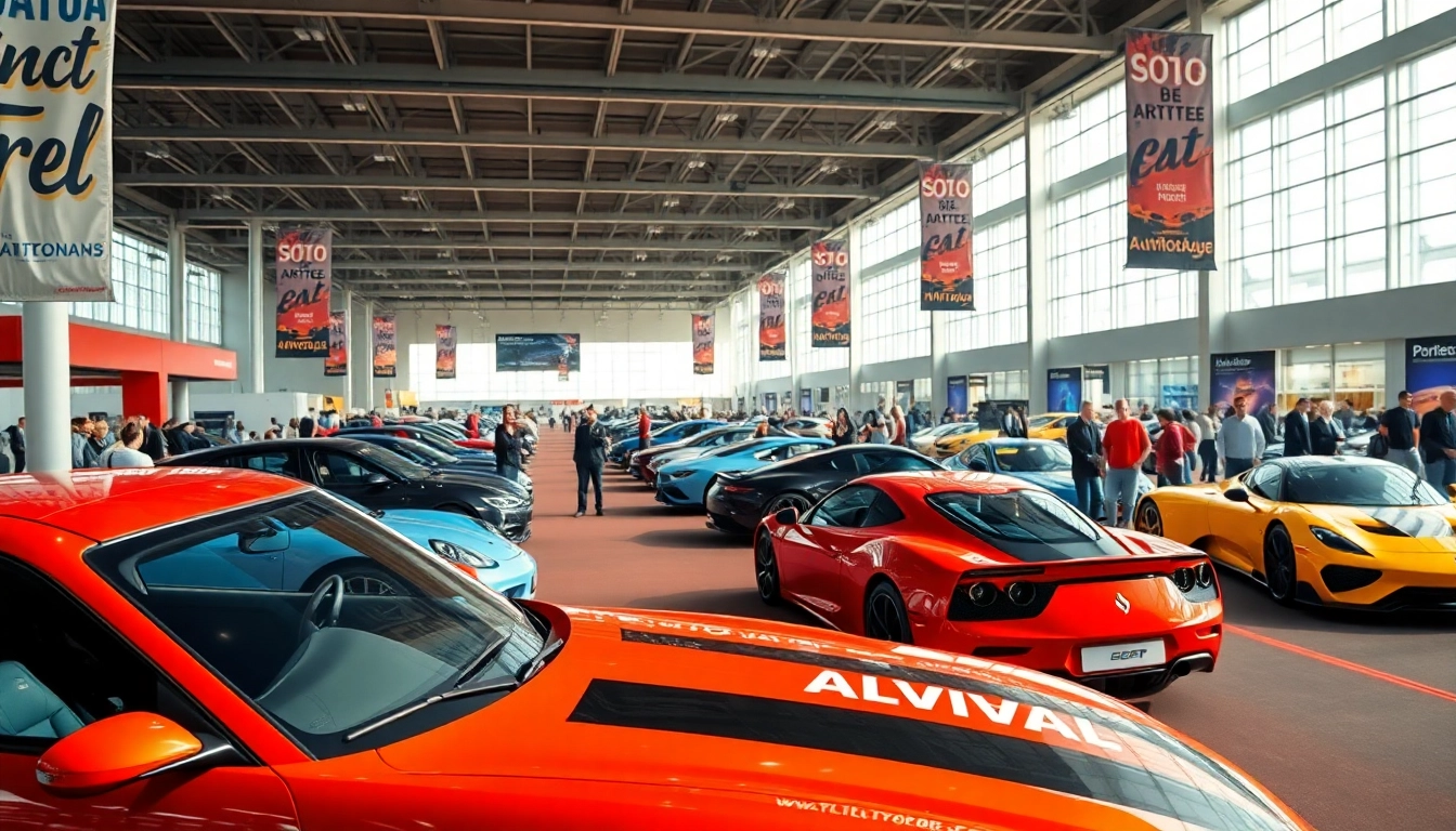Experience the excitement of the Auto Cars Show featuring diverse vehicles and enthusiastic attendees.