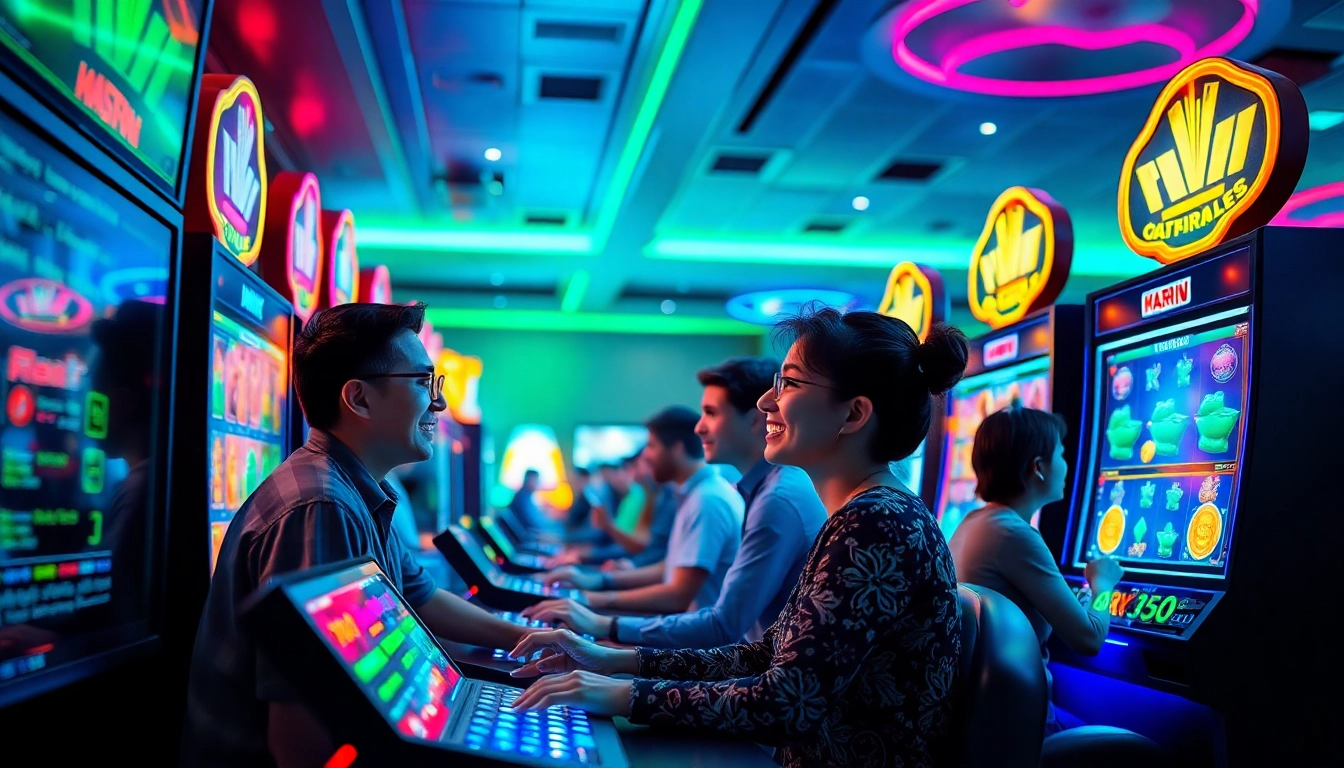 Vibrant online gaming scene reflecting hoki138 pro's dynamic slot experience.