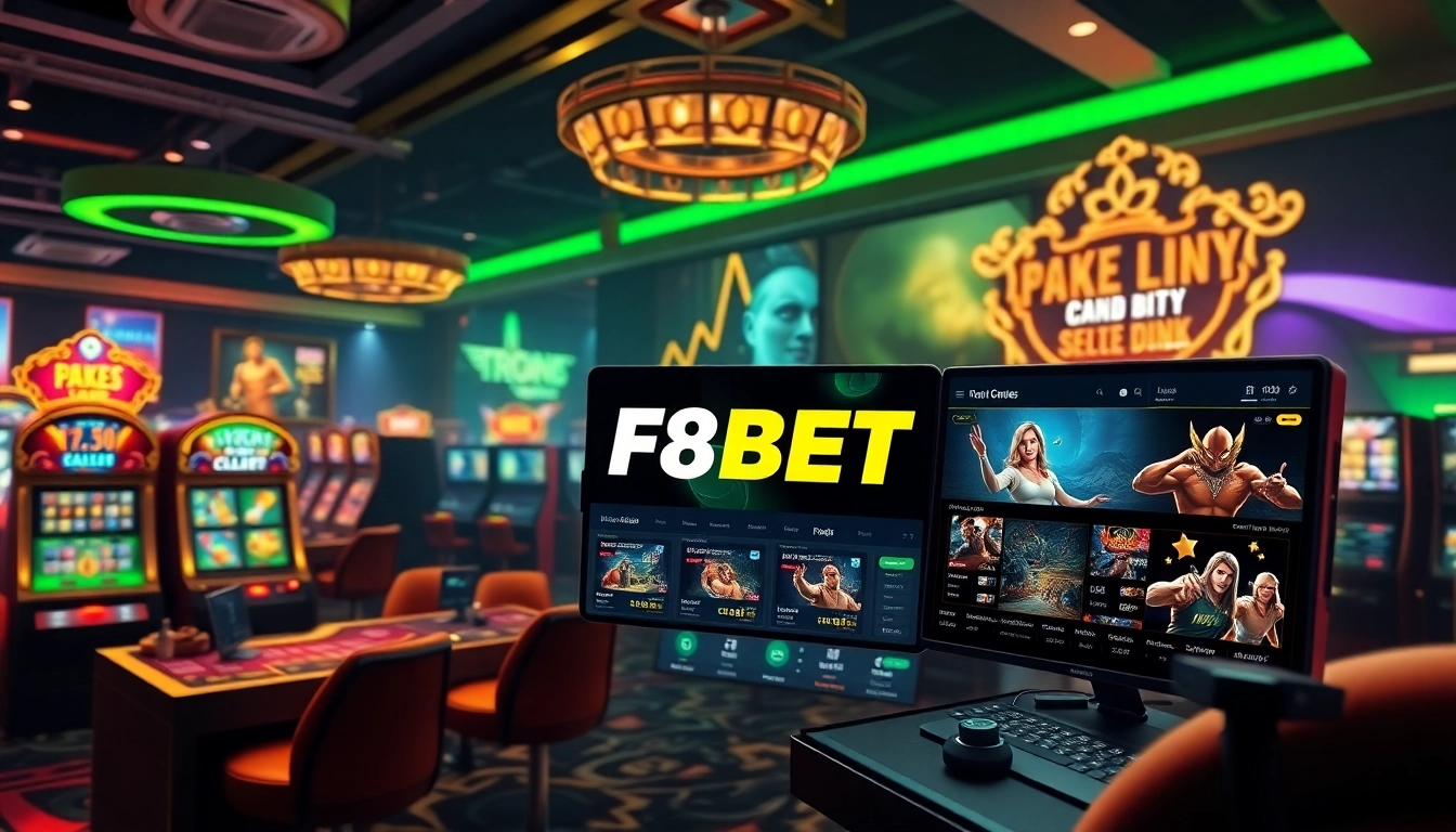 Interactive online gambling interface showcasing F8BET's engaging features.
