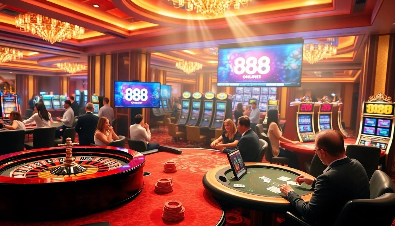 Experience immersive gameplay at 888b online with vibrant casino tables and games.