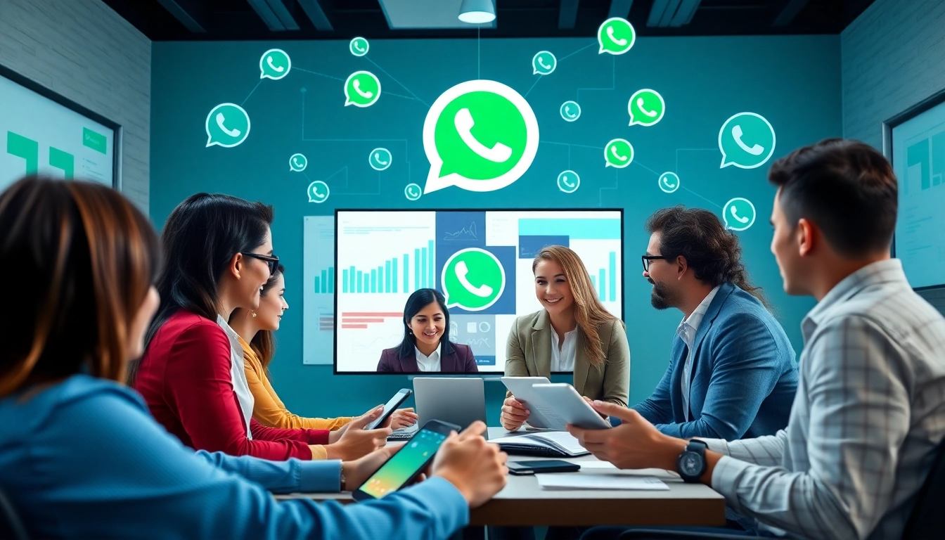 Team collaboration on WhatsApp Smart CRM strategies in a modern business environment