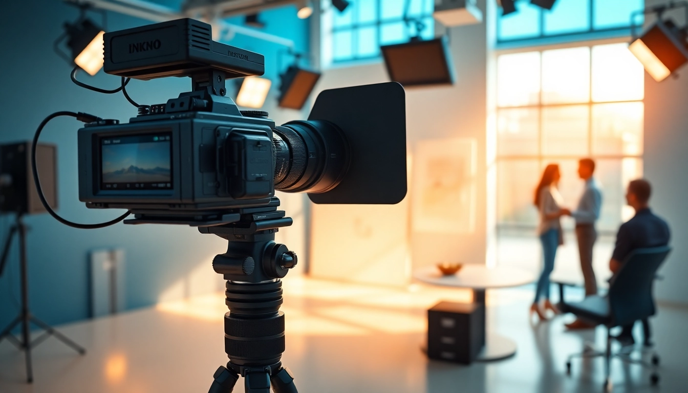 Capture the essence of Corporate Video Production in a professional studio environment.