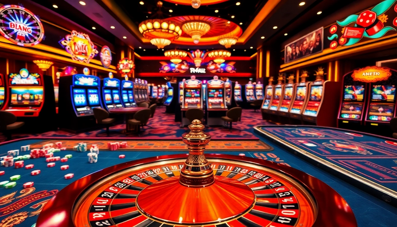 Experience the excitement of "trang chủ 789bet" at a luxurious casino with vibrant tables and thrilling games.