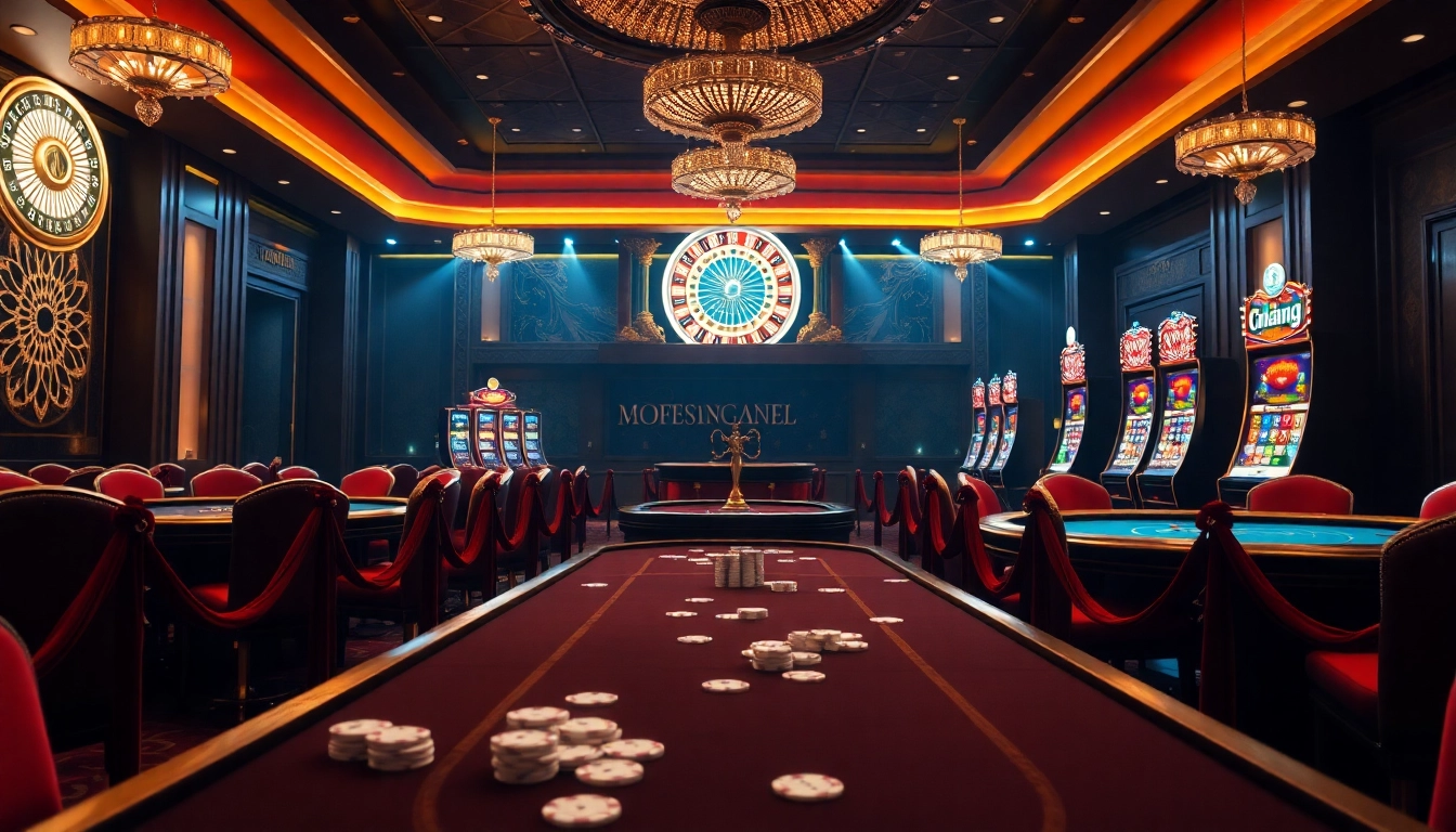 KJC ONL elevates your gaming experience with luxurious poker and roulette scenes.