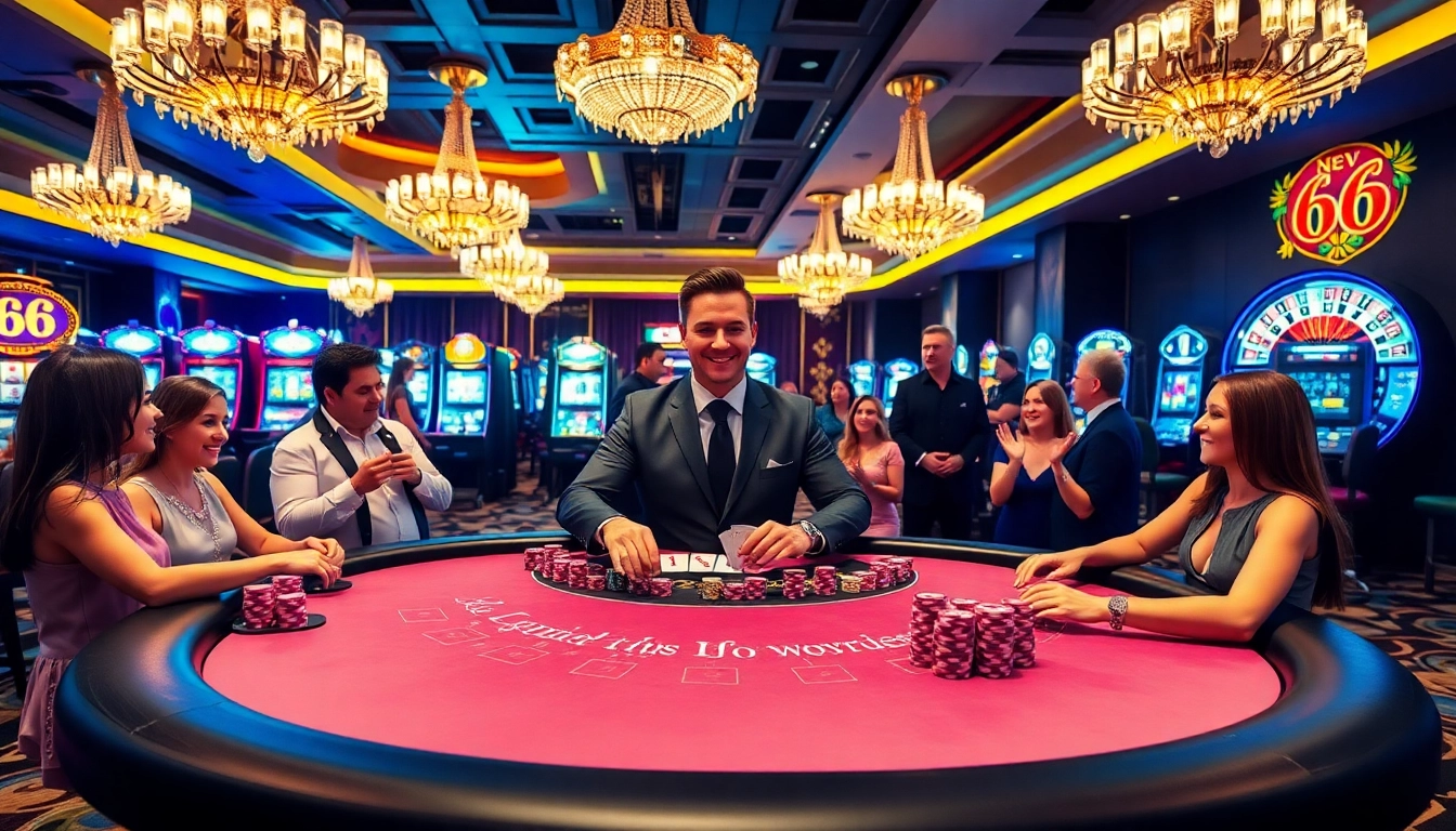 Experience intense gameplay at new 66 with vibrant poker chips and exciting casino tables.