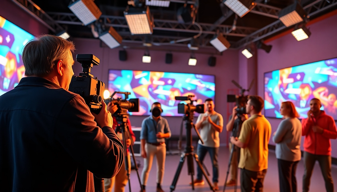 Capture of a professional video production agency creating engaging content for brands.