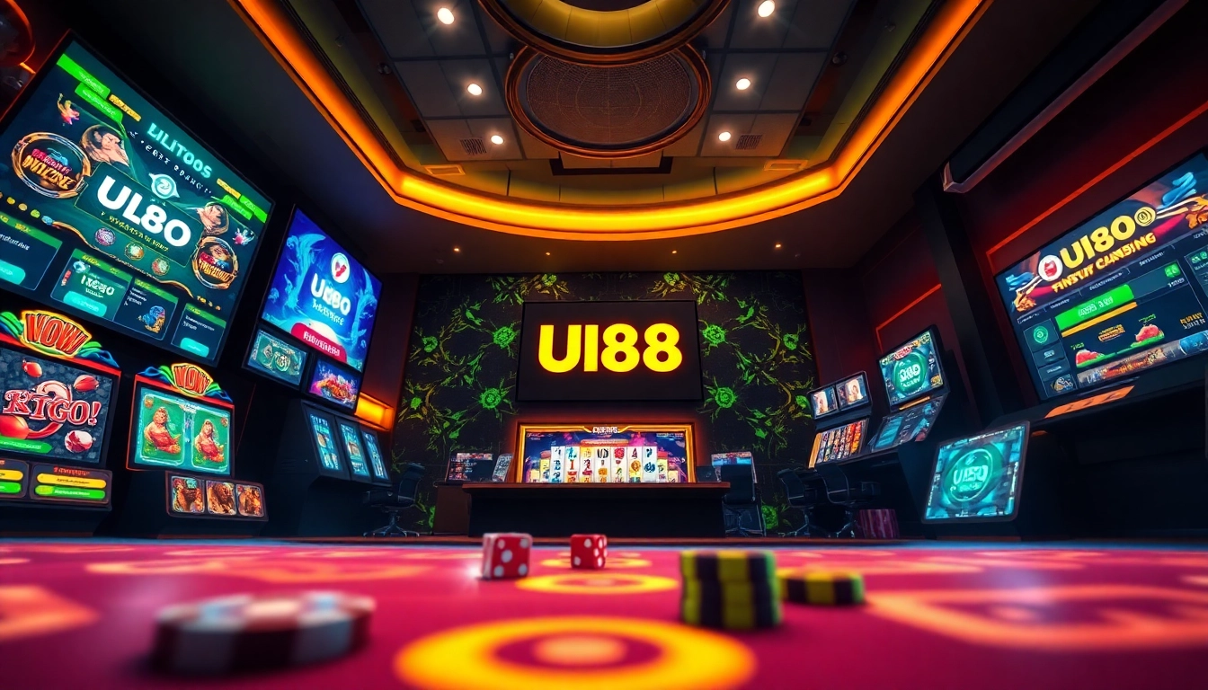 Engaging online gaming scene showcasing UU88 with vibrant casino elements and interactive betting options.