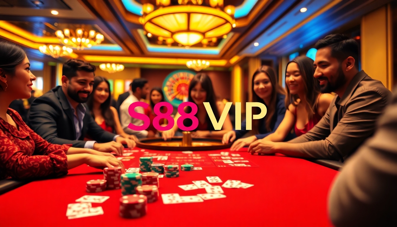 Engage in thrilling casino games at S88VIP with vibrant tables and exciting players.