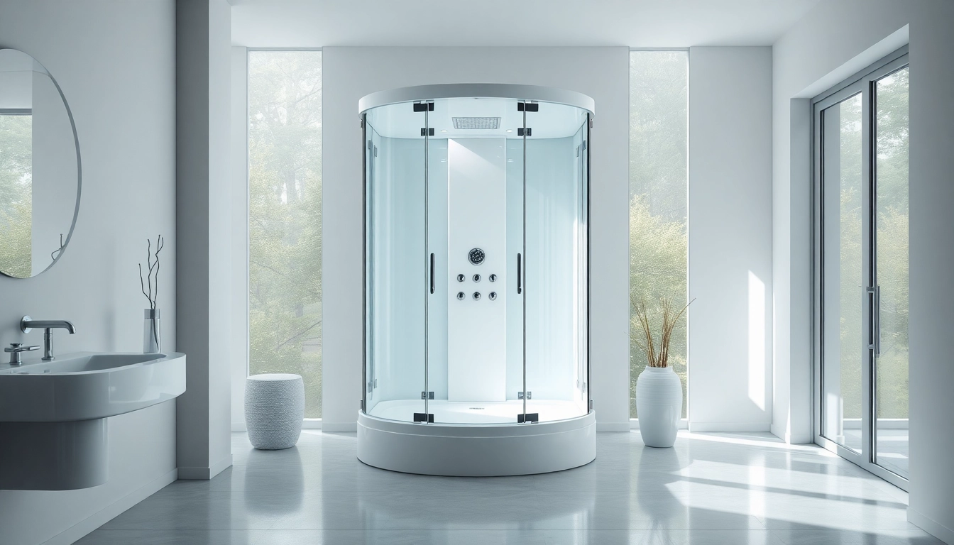 Moderne duschkabine 90x90 komplett in eleganter Badezimmerumgebung sichtbar.