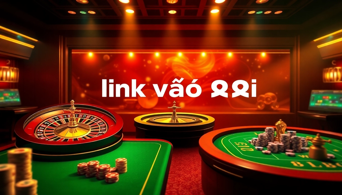 Experience exciting gambling with the seamless interface showcasing link vào 88i in a vibrant online casino setting.