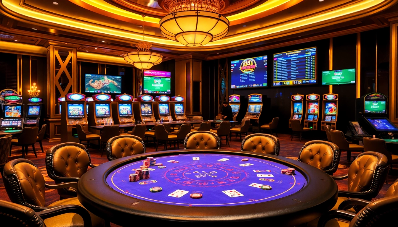 Experience the thrill of high-stakes poker at https://shbet.law/ with vibrant chips and cards on a luxurious table.