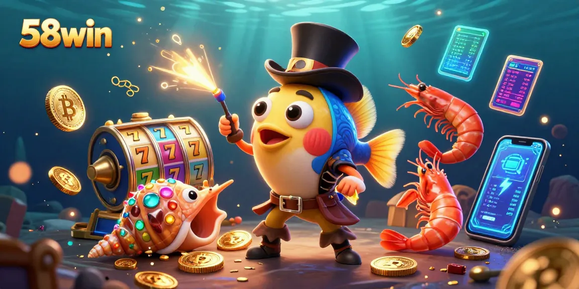 Engage in exciting gameplay at 58win with dynamic gold coin attraction by vivid characters.