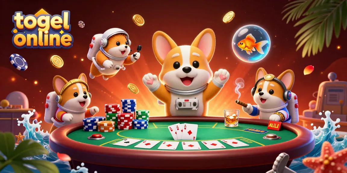 Tackle strategic gameplay in togel online with this vibrant 3D casino illustration.